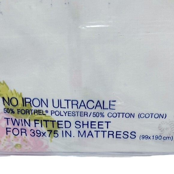 Wamsutta Damask Blossom Pink Floral Sheet - Picture 5 of 5